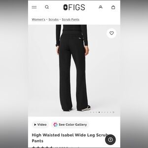 High Waisted Isabel Wide Leg Scrub
Pants size extra small, regular length